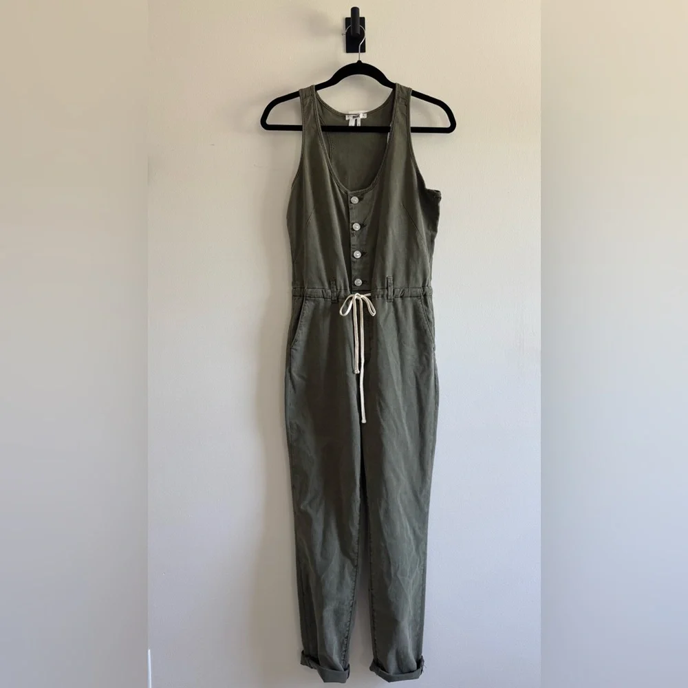 PAIGE Christy Utility Denim Jumpsuit - Picture 6 of 7